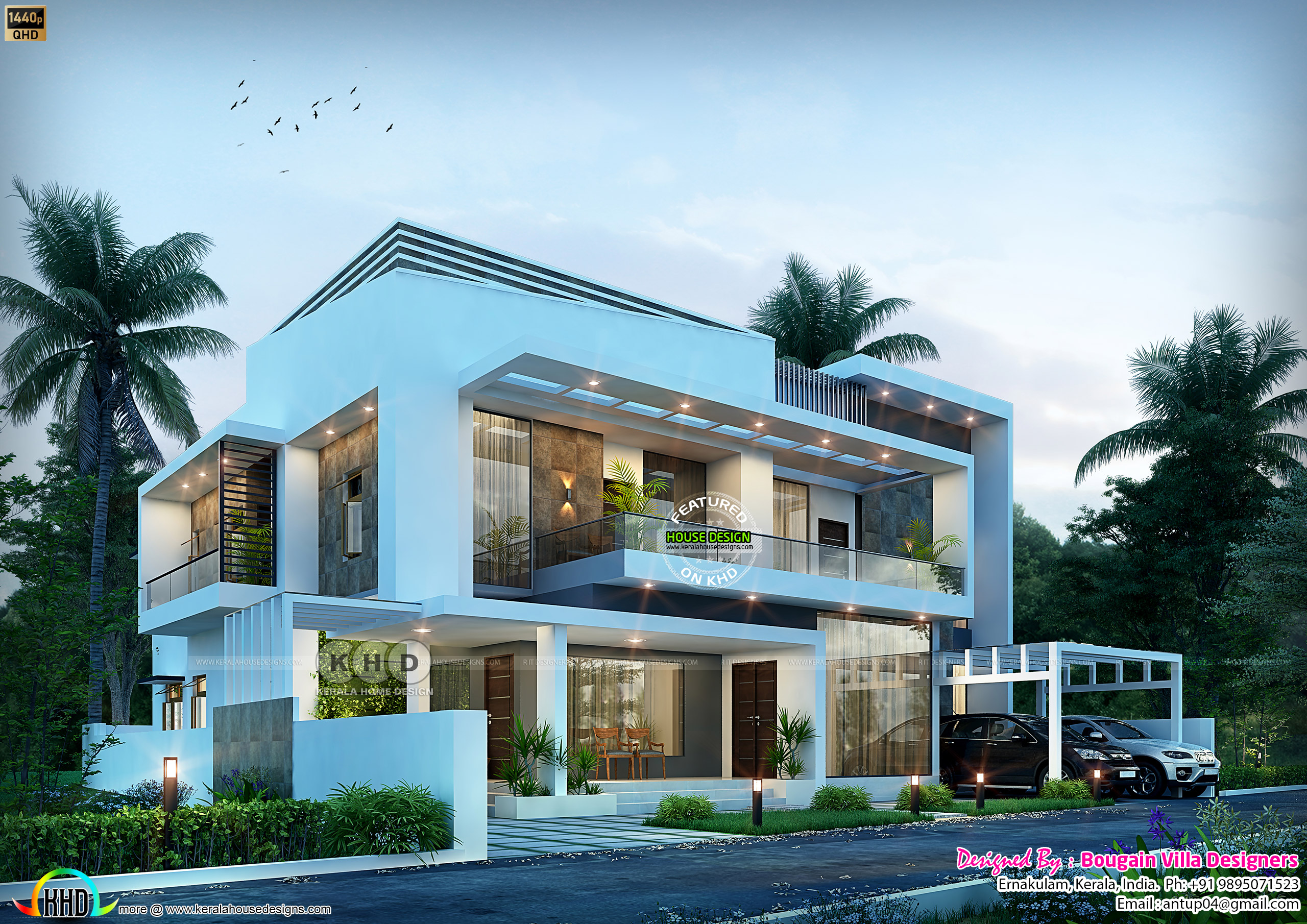 Baobab Double-Storey Villa — Contemporary house plan exterior